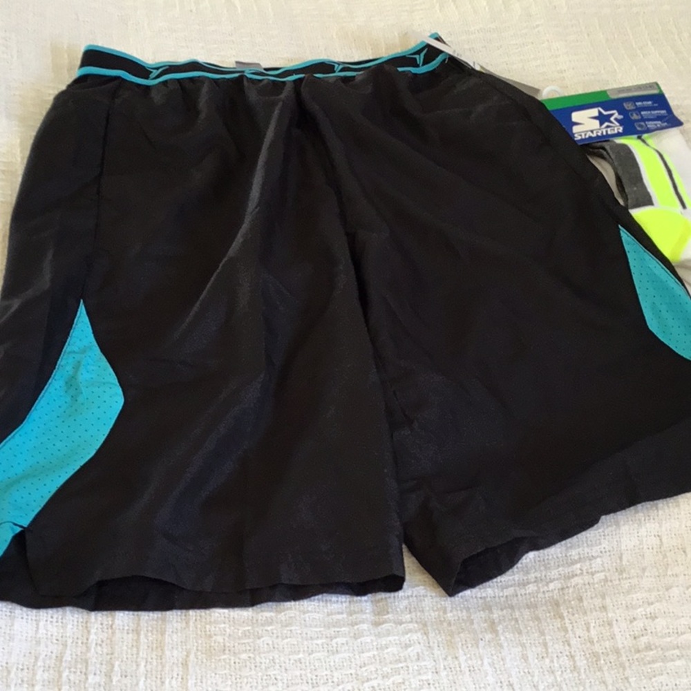 NWT Boys size XL 14-16 shorts, three pair of socks